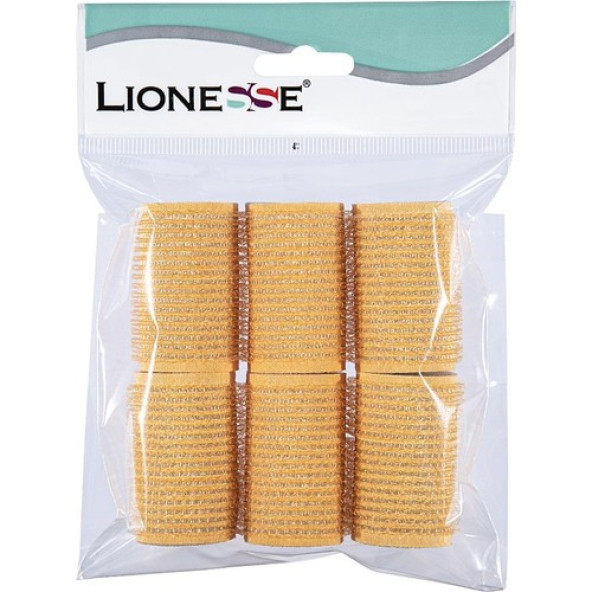Lionesse Bigudi 1112 Süngerli Turuncu 6Lı Paket 2 Adet