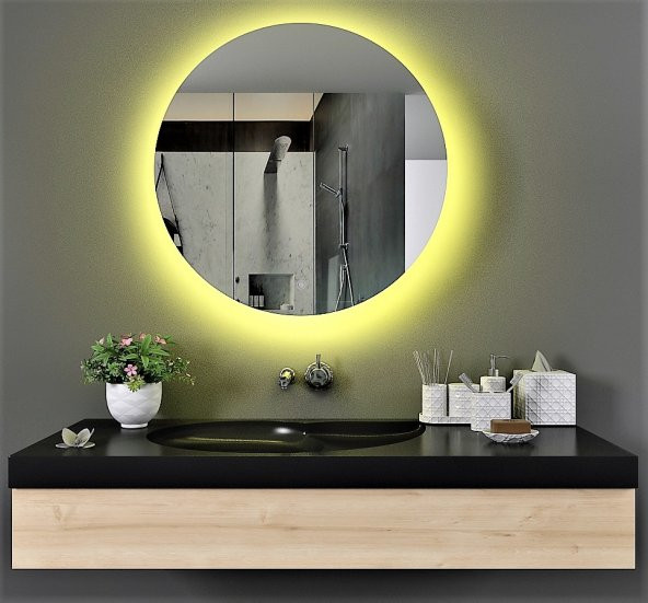 Banyo Dolabı Aynalı Dokunmatik Ledli Flora Suny - 1