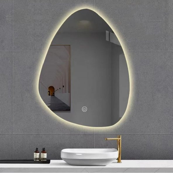 Banyo Aynası / Lavabo Aynası /Ledli Dokunmatik Ayna / Flora SUEN 64cm KJH-01 - 3
