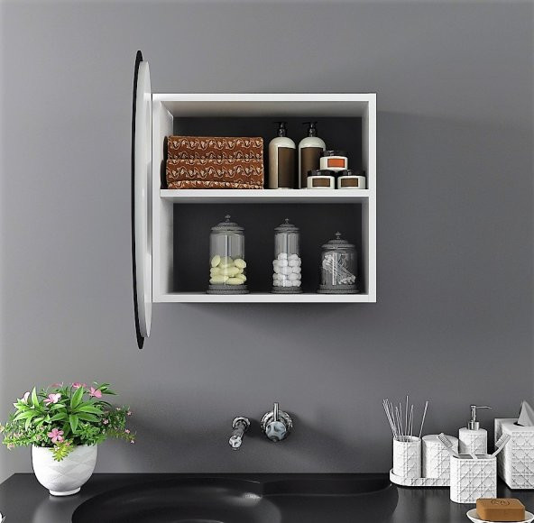 Banyo Dolabı Aynalı Dokunmatik Ledli Flora Suny - 2
