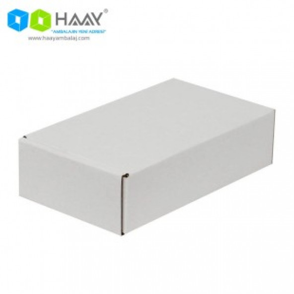 HAAY AMBALAJ 18x10x4,5cm Beyaz E-ticaret Kargo Kutusu (35adet)
