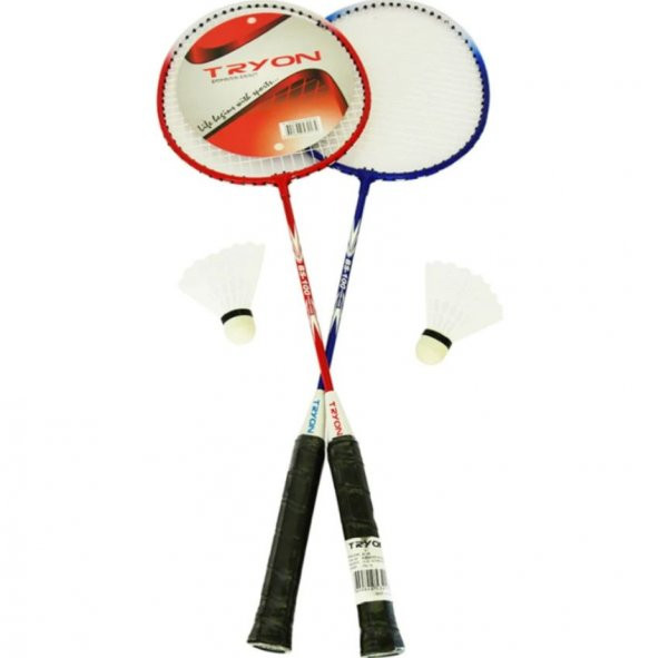 Tryon BS-100 Kırmızı 2li Set Badminton Raketleri
