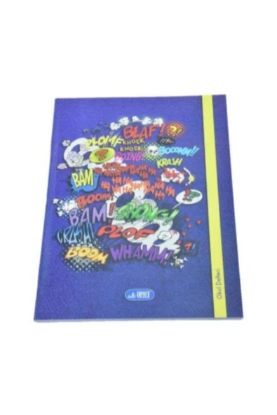 100 yaprak çizgili defter a4 boy karton kapak (1 adet ) - 3