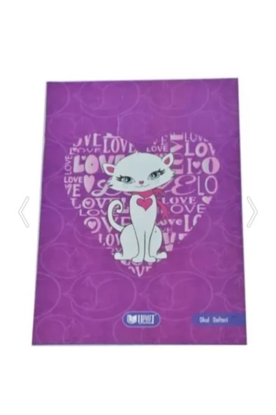 100 yaprak çizgili defter a4 boy karton kapak (1 adet ) - 4