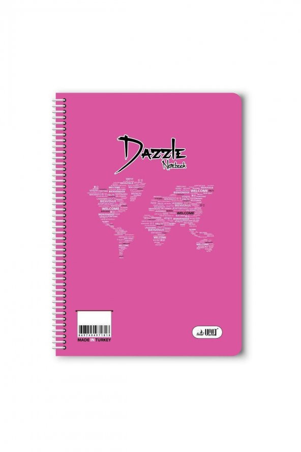 120 yaprak çizgili spiralli plastik kapak defter a4 boy - 4
