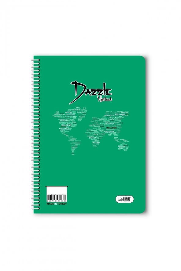 120 yaprak kareli spiralli plastik kapak defter A4 boy - 4