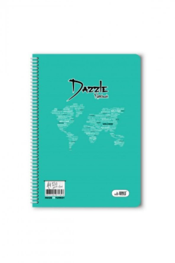 120 yaprak kareli spiralli plastik kapak defter A4 boy - 5
