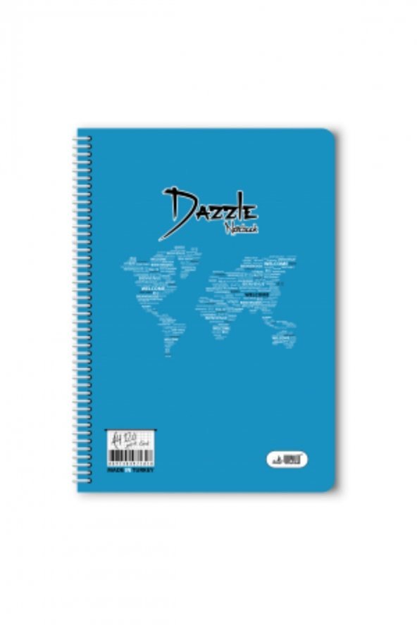 120 yaprak kareli spiralli plastik kapak defter A4 boy - 8