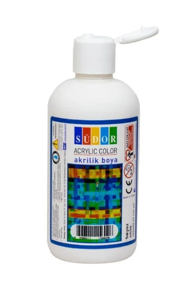 Akrilik Boya 250 Ml Vermiyon Kırmızı Şişede - 4