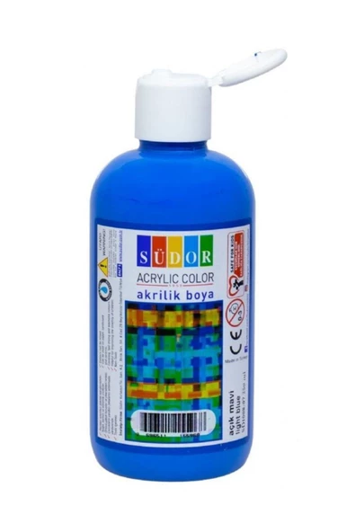 Akrilik Boya 250 Ml Vermiyon Kırmızı Şişede - 5
