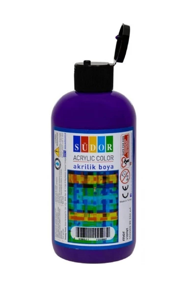 Akrilik Boya 250 Ml Vermiyon Kırmızı Şişede - 3