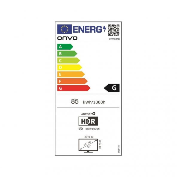 Onvo OV50350 50" 126 Ekran Uydu Alıcılı 4K Ultra HD Android Smart LED TV - 2