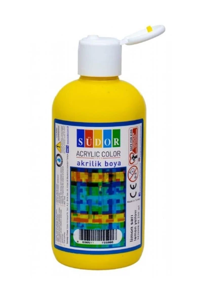 Akrilik Boya 250 Ml Vermiyon Kırmızı Şişede - 7