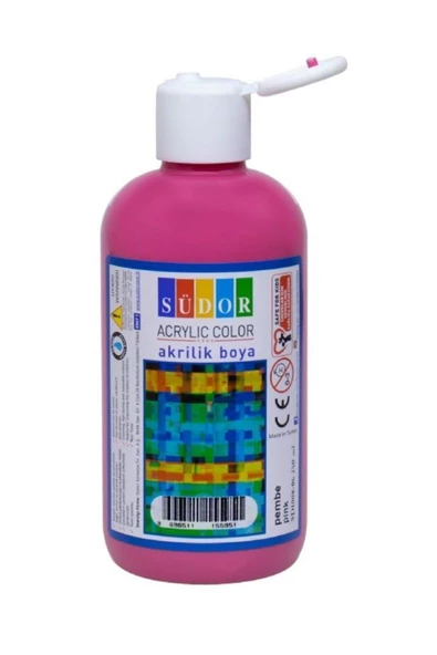 Akrilik Boya 250 Ml Vermiyon Kırmızı Şişede - 10
