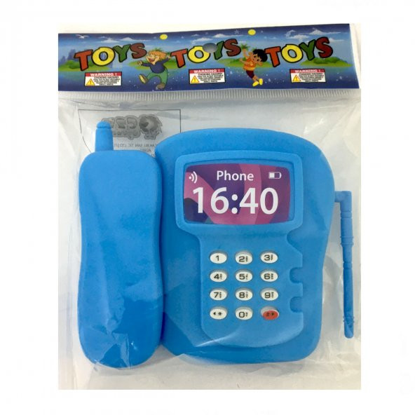 Poşetli Işıklı Sesli Oyuncak Telefon - 5