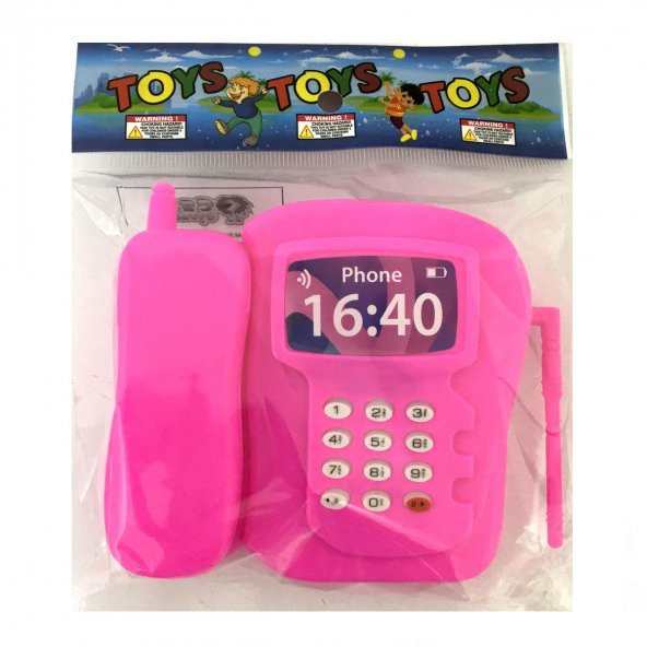 Poşetli Işıklı Sesli Oyuncak Telefon - 9