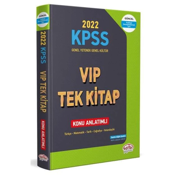 Kpss Lisans G.Y- G.K Vıp Tek Kitap Konu Anlatımlı