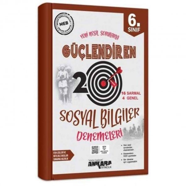 6.Sınıf Sosyal Bilgiler Güçlendiren 12 Deneme