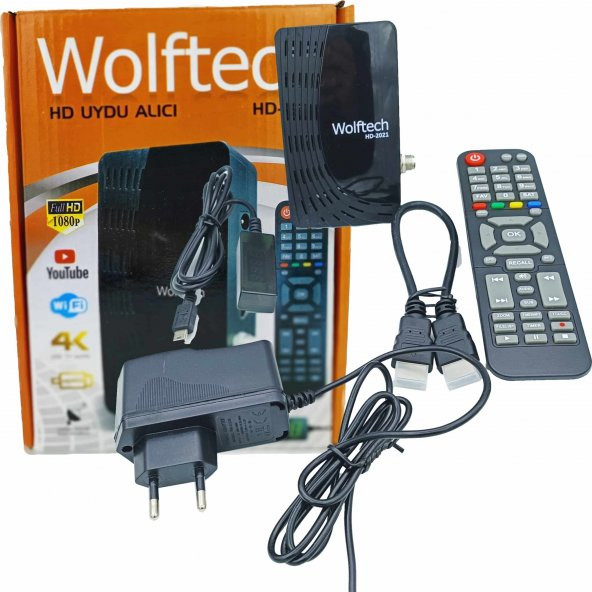 Full Hd Uydu Alıcı + Wifi Özellikli WolfTech HD-2021 - 1