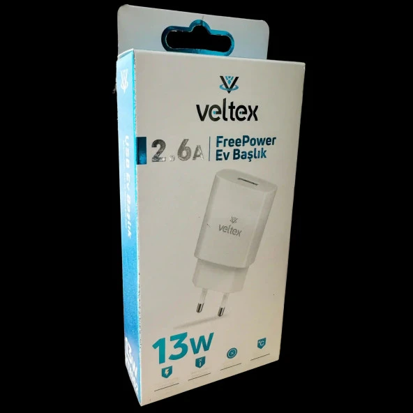 13W 2.6A Usb Şarj Başlığı Veltex VTX002