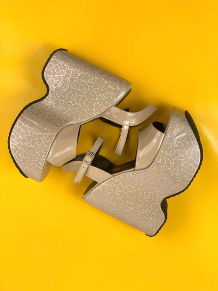 Basskan Foor Nut Yüksek Taban Platform Sabdalet - Resim 3