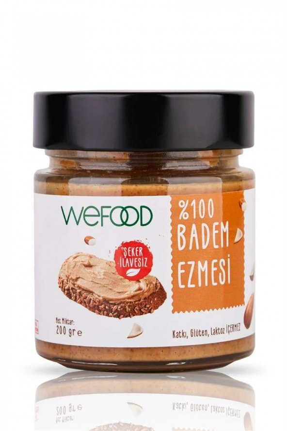 Wefood 100 Sade Badem Ezmesi 200gr