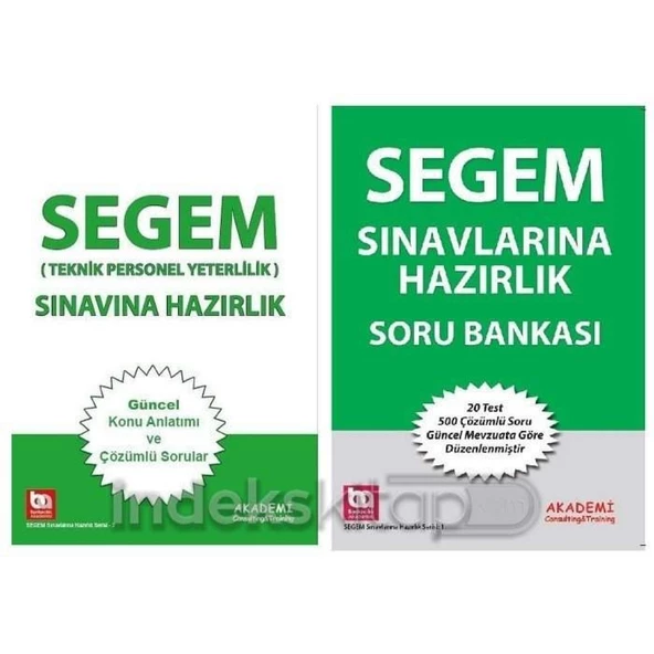 Akademi Segem Sınavları Konu Anlatımlı + Soru Bankası 2 Li Set Akademi Consulting Yayınları