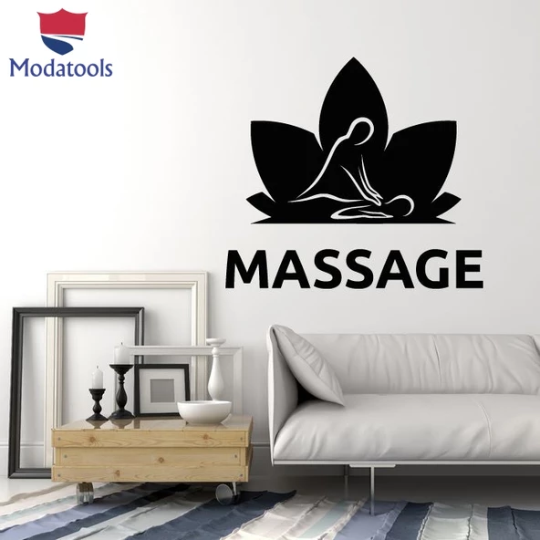 Dekorasyon Duvar Sticker Masaj Spa Relax Terapi Güzellik Salonu Çıkartmaları