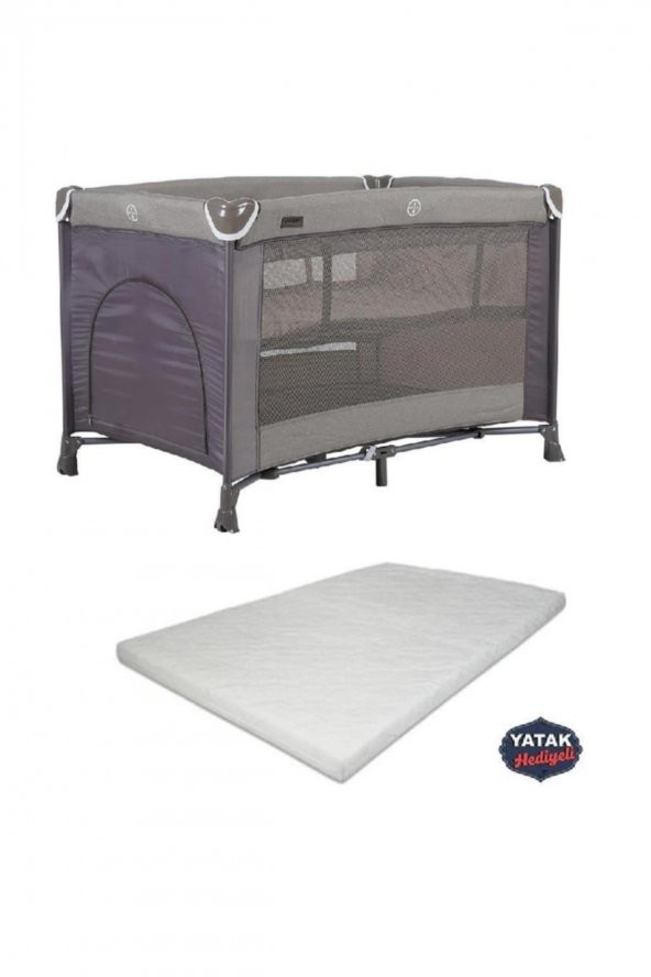 Prego Arizona Oyun Parkı Bebek Park Yatak 70x110 Bej + Yatak 8035 - 1