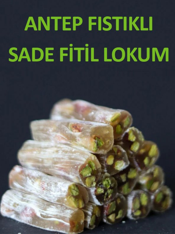 Sade Antep Fıstıklı Fitil Lokum 200 gr