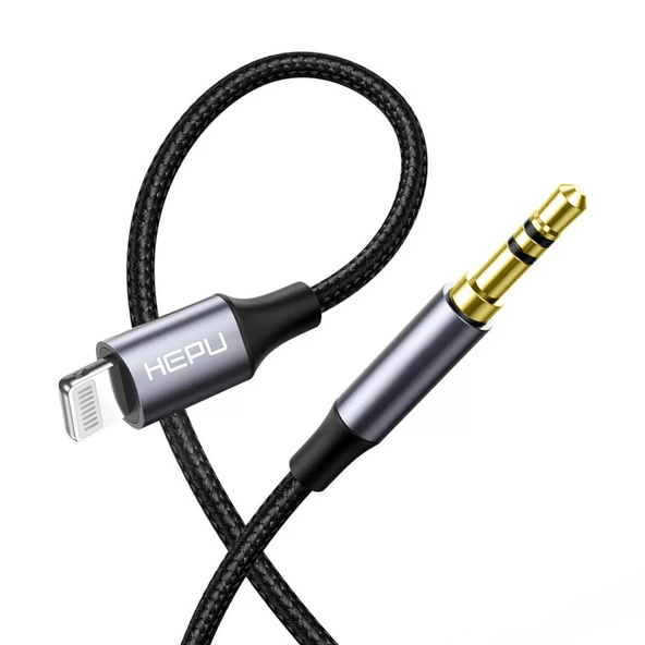 HEPU HP-20L Lightning - 3.5mm AUX Ses Kablosu 100cm