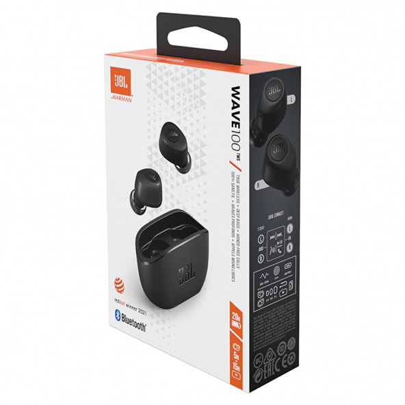 Jbl Wave100 AirPods Tipi Bluetooth Kulaklık (Siyah) - 4