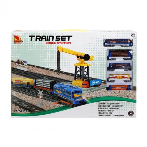2003 Işıklı Yük Treni Seti 59 Parça