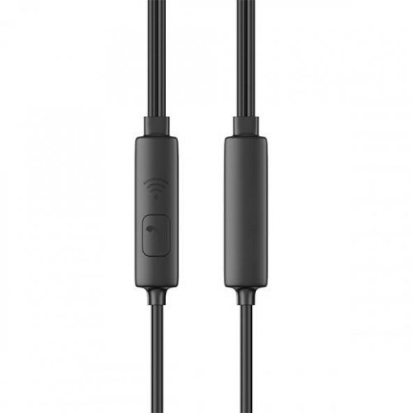 Coofbe 1.2Mt Kablolu 3.5mm Jack Kulak içi Kulaklık Kontrol Düğmeli 3.5mm Kulaklık - 3