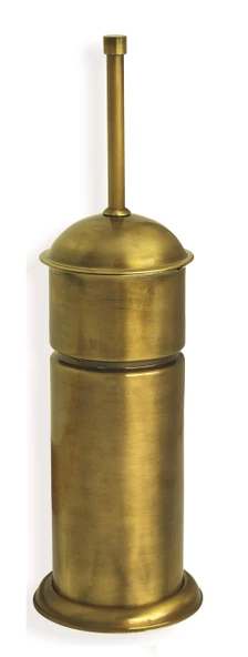 Antik Bronz Kapaklı Pirinç Klozet Fırçası