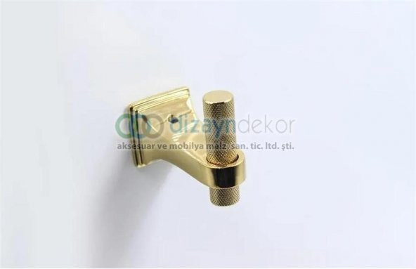 Park Tekli Bornoz Askılığı Gold Parlak Altın