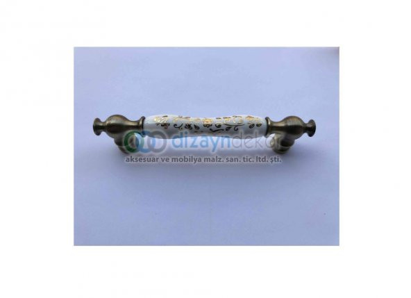 128 Mm. Kayı Porselen Antik Bronz Desenli