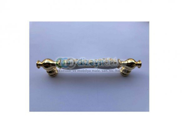 160 Mm. Kayı Porselen Parlak Altın Desenli