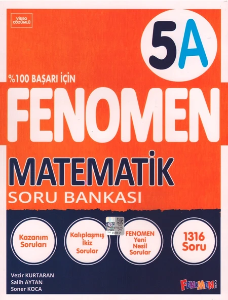 FENOMEN 5.SINIF MATEMATİK SORU BANKASI-A ürün görseli 1