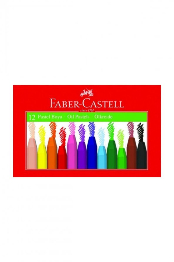 Pastel Boya 12 Renk Karton Kutu ürün görseli 1