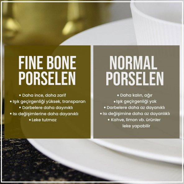 Güral Porselen Atina Fine Bone 6 lı Servis Tabağı Takımı, 25 cm - 5