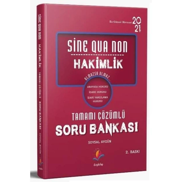 Sine Qua Non Hakimlik Soru Bankası Çözümlü 2. Baskı - Soysal Aygün Yayınları