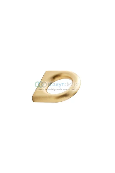 Luck Pirinç Mat Fırçalı Altın Tekli Kulp