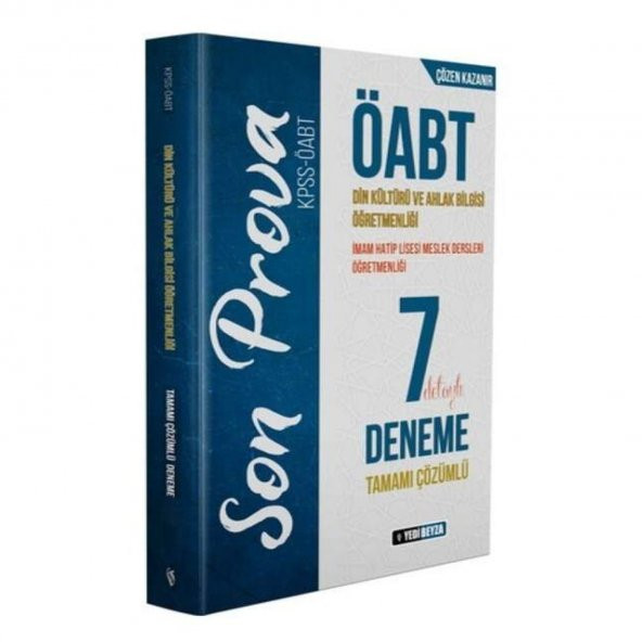 Öabt Din Kültürü Ve Ahlak Bilgisi 7 Detaylı Çözümlü Deneme - Çözen Kazanır Yedibeyza Yayıncılık