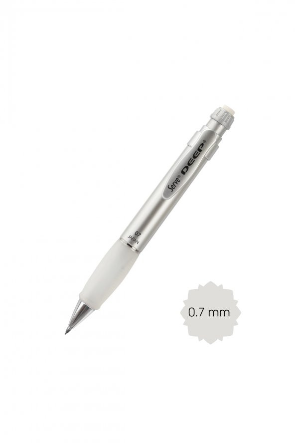 Deep Mekanik Kurşun Kalem 0.7mm - Metalik Gri
