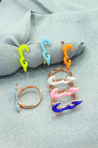 Mineli Arapça Hubb Gümüş Yüzük - Resim 5