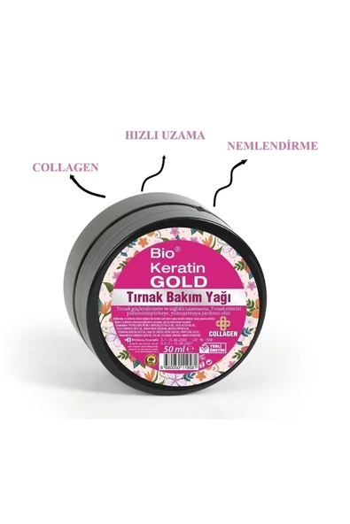 Bio Keratin Gold  Kolajenli Tırnak Bakım Yağı 50 Ml - 3