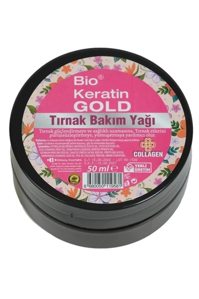 Bio Keratin Gold  Kolajenli Tırnak Bakım Yağı 50 Ml