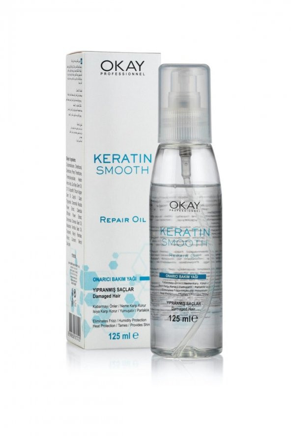 Okay  Saç Bakım Yağı Keratin Smooth 125 ml