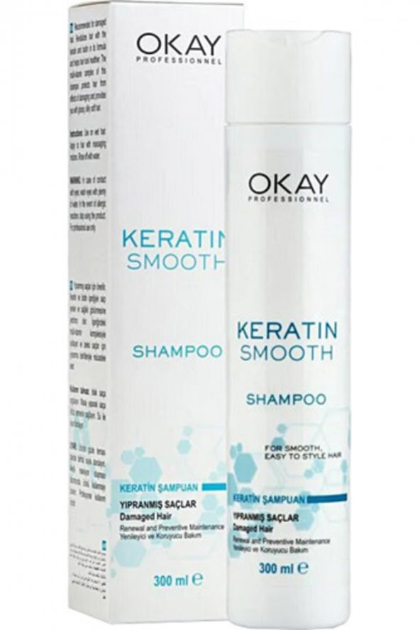 Okay  Smooth Keratin Onarıcı Şampuan 300 ml